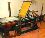 Torchio Litografico usato nel 1840